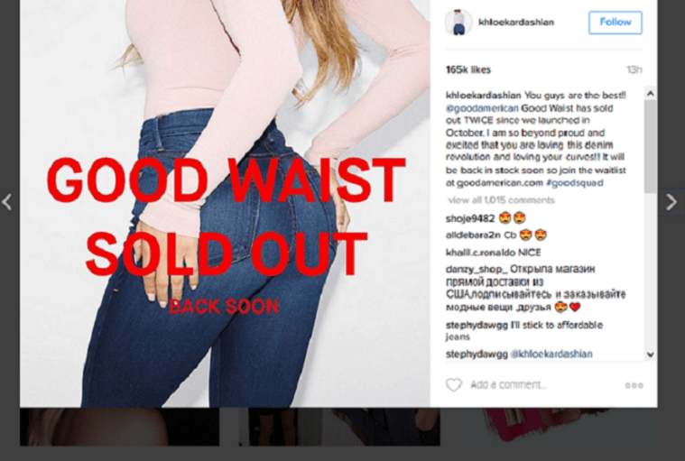 Khloe Kardashian’s Denim Sells Out Again
