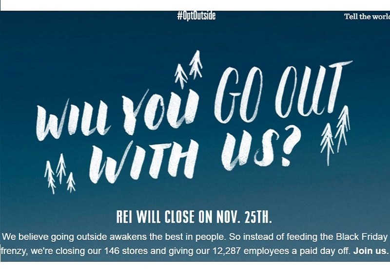 REI Rallies Industry Boycott Black Friday
