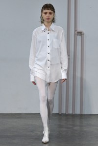 Model on the catwalk