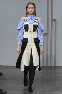 Model on the catwalk