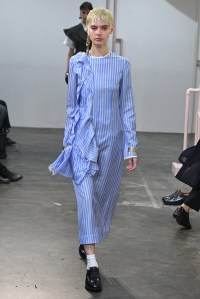 Model on the catwalk