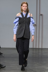 Model on the catwalk