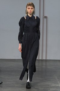 Model on the catwalk