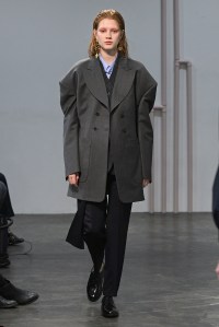 Model on the catwalk