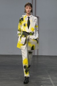 Model on the catwalk
