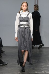 Model on the catwalk