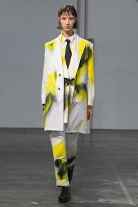 Model on the catwalk