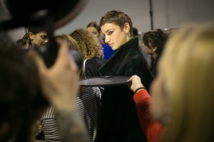 Backstage at Akris RTW Fall 2018
