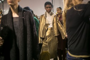 Backstage at Akris RTW Fall 2018