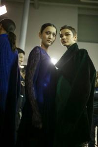 Backstage at Akris RTW Fall 2018