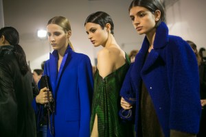 Backstage at Akris RTW Fall 2018