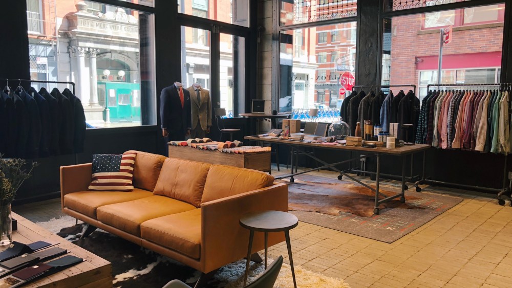 The Tribeca store is 1,800 square feet.