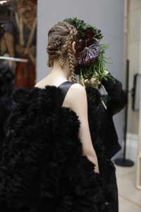 Backstage at Noir Kei Ninomiya RTW Fall 2018