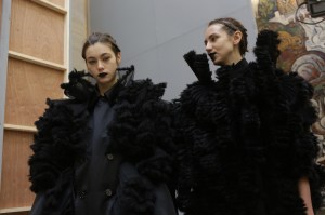 Backstage at Noir Kei Ninomiya RTW Fall 2018