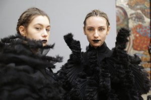 Backstage at Noir Kei Ninomiya RTW Fall 2018