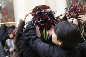 Backstage at Noir Kei Ninomiya RTW Fall 2018