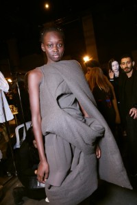 Backstage at Rick Owens RTW Fall 2018