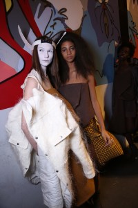 Backstage at Rick Owens RTW Fall 2018