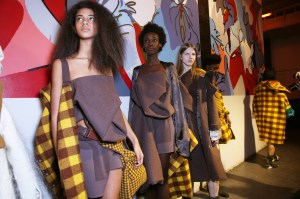 Backstage at Rick Owens RTW Fall 2018