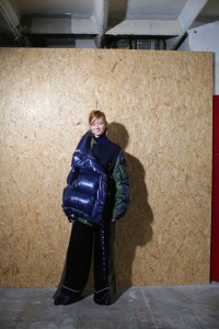 Backstage at Sacai RTW Fall 2018