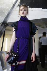 Backstage at Sacai RTW Fall 2018