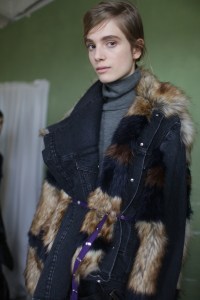 Backstage at Sacai RTW Fall 2018