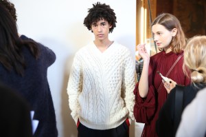 Backstage at Stella McCartney RTW Fall 2018