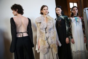 Backstage at Stella McCartney RTW Fall 2018