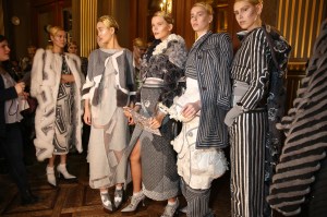 Backstage at Thom Browne RTW Fall 2018