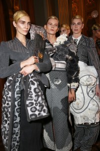 Backstage at Thom Browne RTW Fall 2018