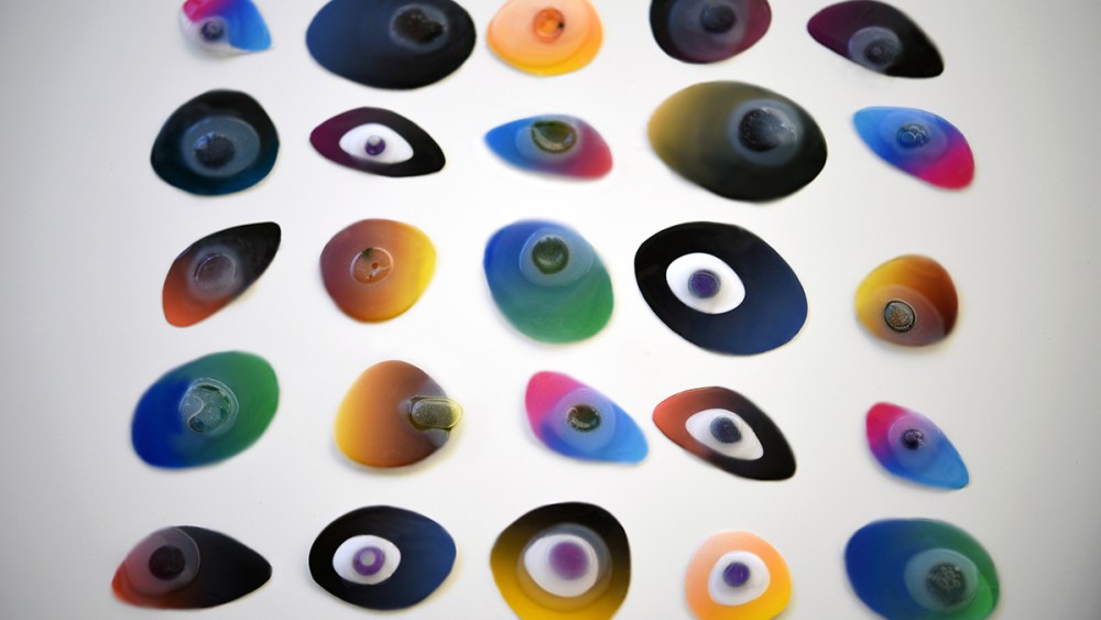 Puma and MIT's microbially-activated "Carbon Eater" stickers that respond to the CO2 in the environment.