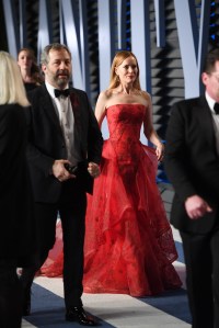 Judd Apatow and Leslie Mann