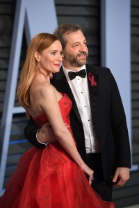 Judd Apatow and Leslie Mann