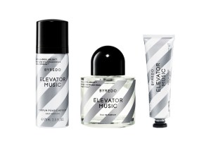 A look at the Off-White Byredo 'Elevator Music' collaboration.