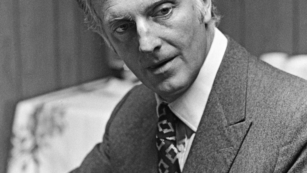 Outtake; Portrait of fashion designer Hubert de Givenchy sporting an Antigua suntan where he discussed work on his male commitments (shirts, ties, luggage and cosmetics) during an interview with Women's Wear Daily on March 17, 1970 in New York.Article title: "Eye"