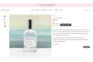 Skylar specializes in natural scents.