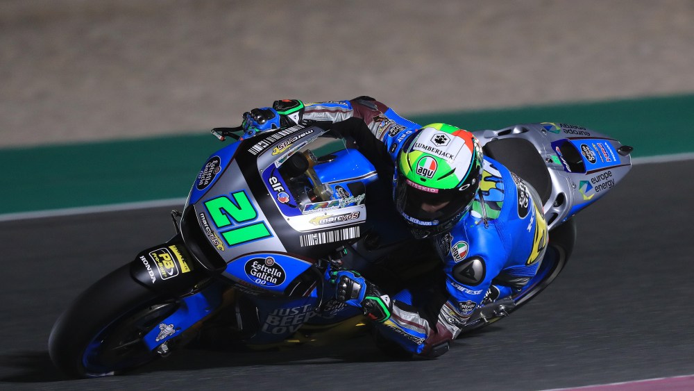 Franco Morbidelli during the Qatar racing competition.