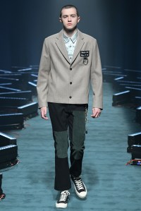 Model on the catwalk