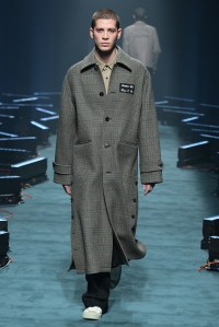 Model on the catwalk