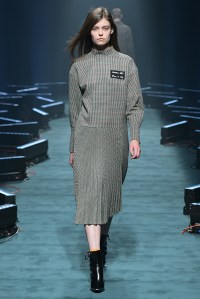 Model on the catwalk
