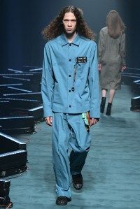 Model on the catwalk