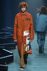 Model on the catwalk