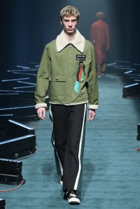 Model on the catwalk