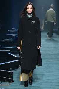 Model on the catwalk