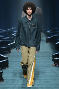 Model on the catwalk
