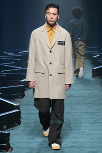 Model on the catwalk