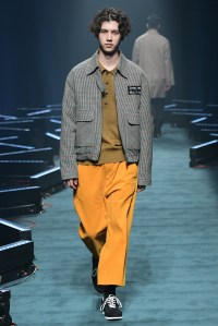 Model on the catwalk
