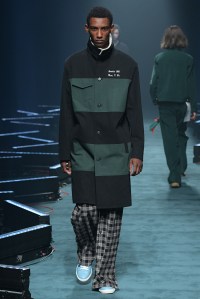 Model on the catwalk
