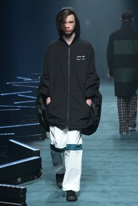 Model on the catwalk