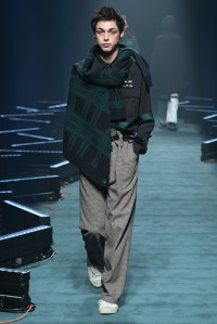 Model on the catwalk